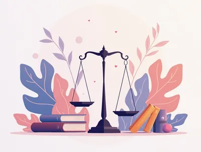 Профессия Юрист / Адвокат — иллюстрация